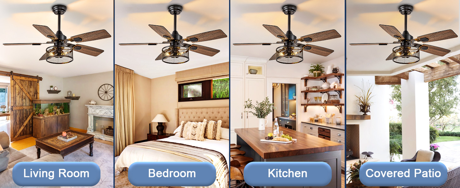 52 inch ceiling fans with lights low profile