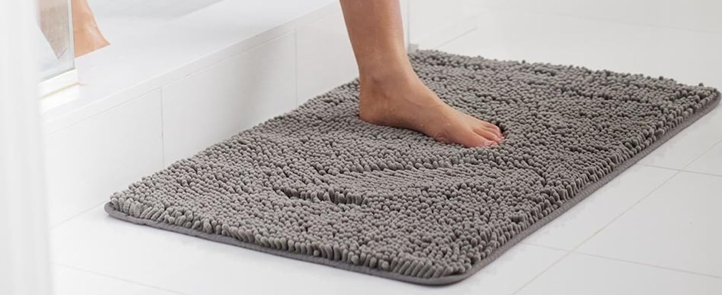 Gorilla Grip Bath Mat Bathroom Rugs Bath Mat Bathroom Mat Machine washable memory foam grippy back