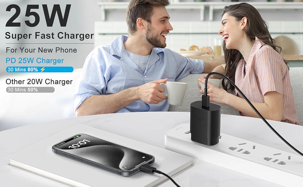 25W USB-C Charger For iPhone 15 16 Series