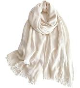 Bawnhaw Gauze Summer Scarf Women Men Lightweight Soft Large Long 75x40 Beach Headscarf Shawls Wra...