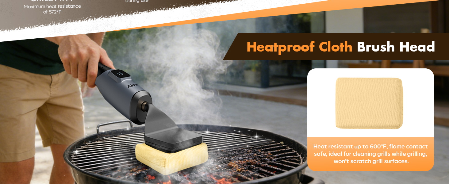 electric bbq grill brush