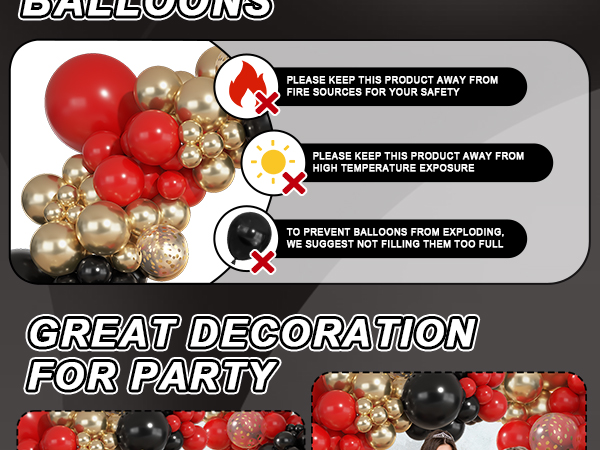 black balloon arch kit