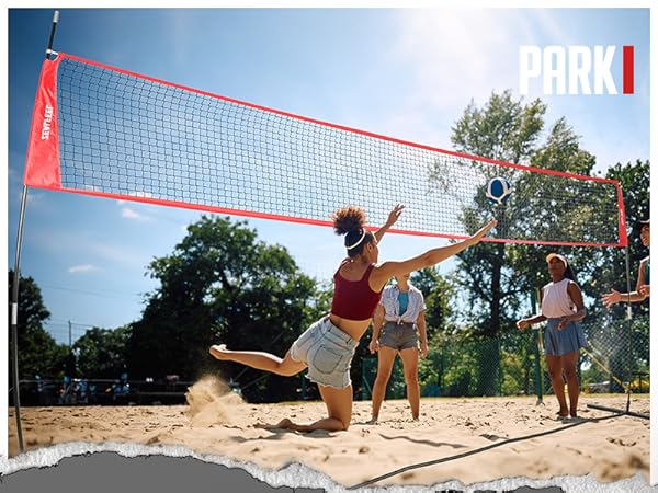 park and sun volleyball net