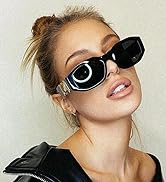 LASPOR Irregular Sunglasses for Women Men Trendy Retro Vintage Rectangle Glasses Hexagon Shades D...