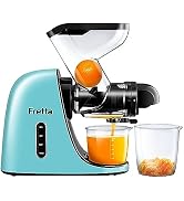 Masticating Slow Juicers, Fretta Wide Feeding Chute Cold Press Juicer, BPA-Free, Celery Juicer Ex...