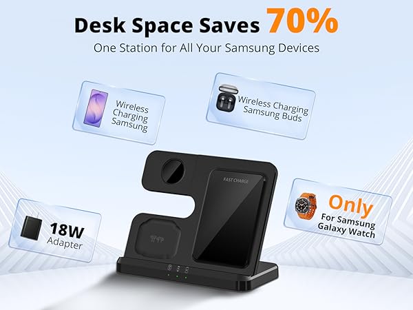 3 in 1 Samsung charging station
