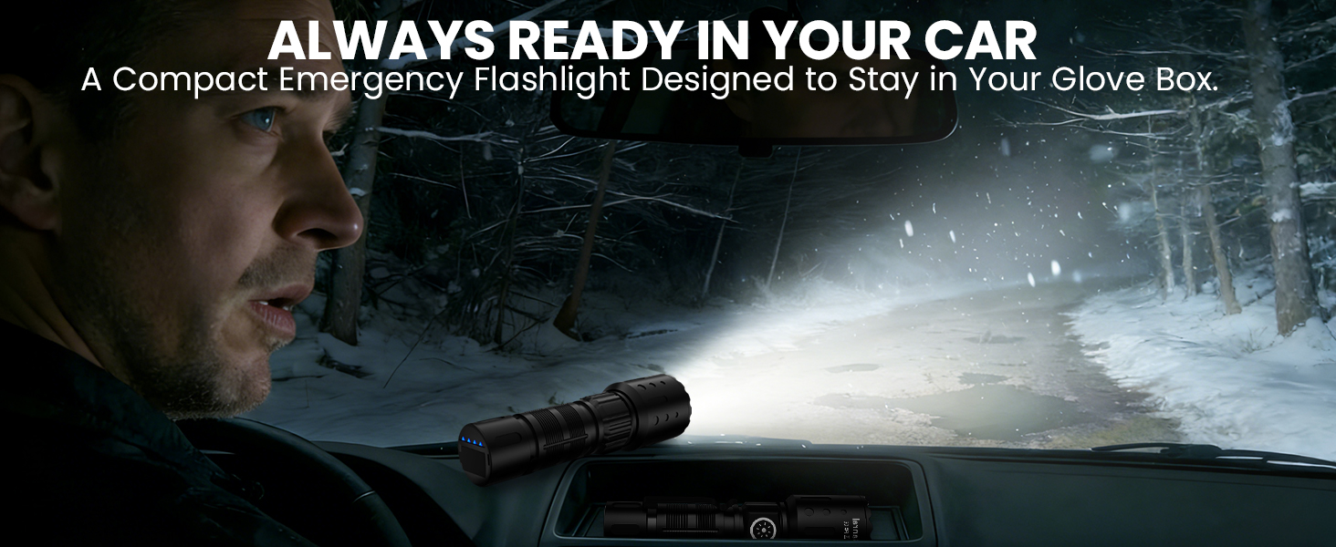 Car emergency flashlight