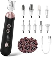 Professional Manicure Pedicure Kit, Cordless Electric Nail File Set, Rechargeable Pedicure Tools ...