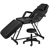 HYZSWGC Multi-Function Adjustable Massage Table Tattoo Chair with Spa Stool, Massage Facial Table...