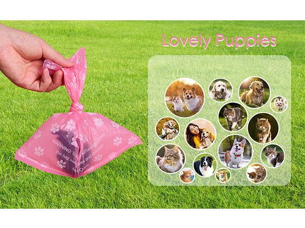 poop bags pink