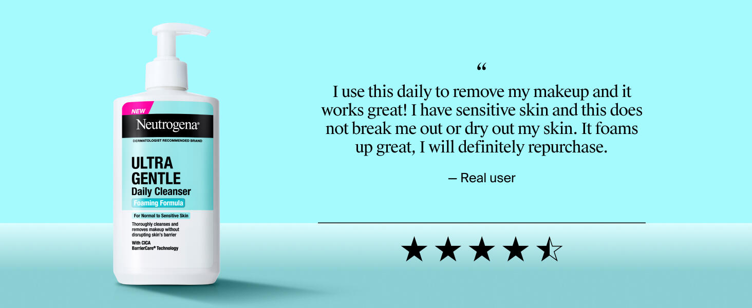 I have very sensitive skin, gentle daily facial cleanser gentle face wash daily foaming cleanser 