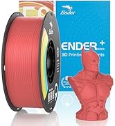 Official Creality PLA Filament Pro Red, 1.75mm 3D Printer Filament, Ender PLA + (Plus) Printing F...