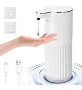 Foyucool Automatic Liquid Soap Dispenser, 12.2oz/360ml Rechargeable Touchless Hand Soap Dispenser...