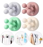 iBetterLife Self-Adhesive Bathroom Toothbrush Holder - 4Pcs Silicone Utility Storage Shower Hook ...