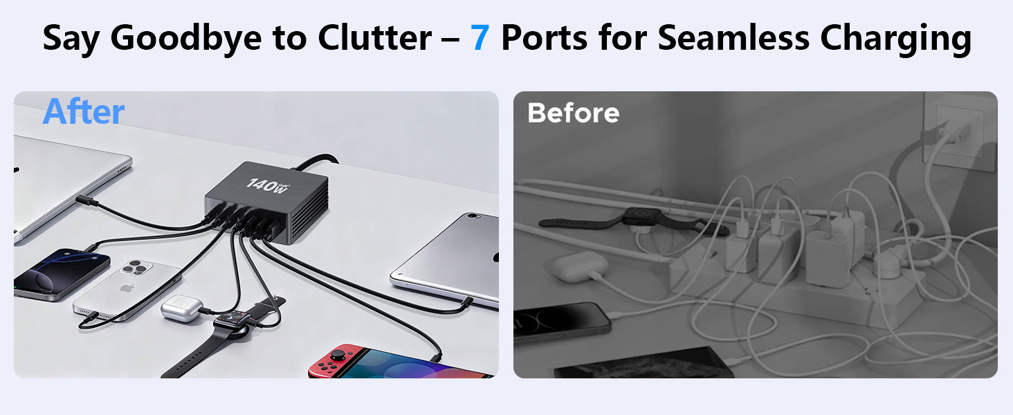 multiple usb charger station