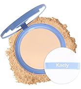 Kaely Oil Control Face Pressed Powder,Perfection Matte Compact Powder,Long Lasting Waterproof Fin...