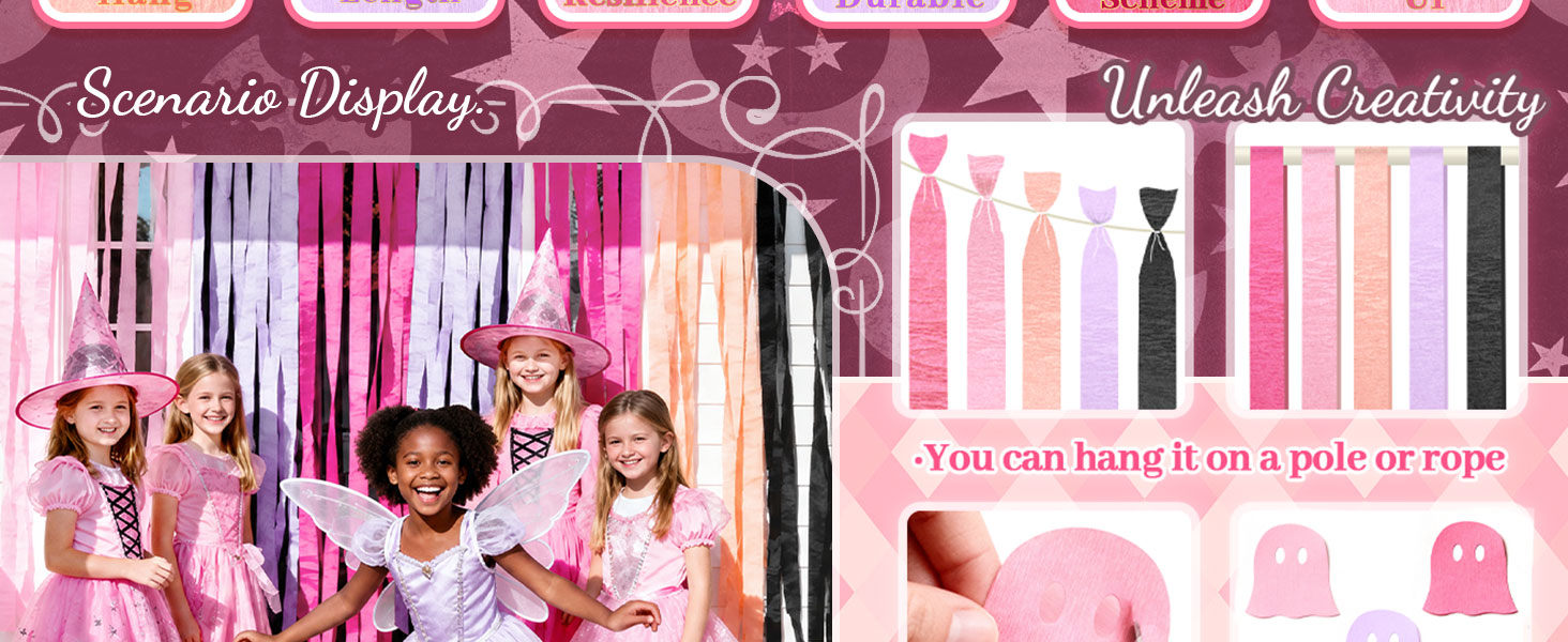 PinkHalloweenCrepe5PCS