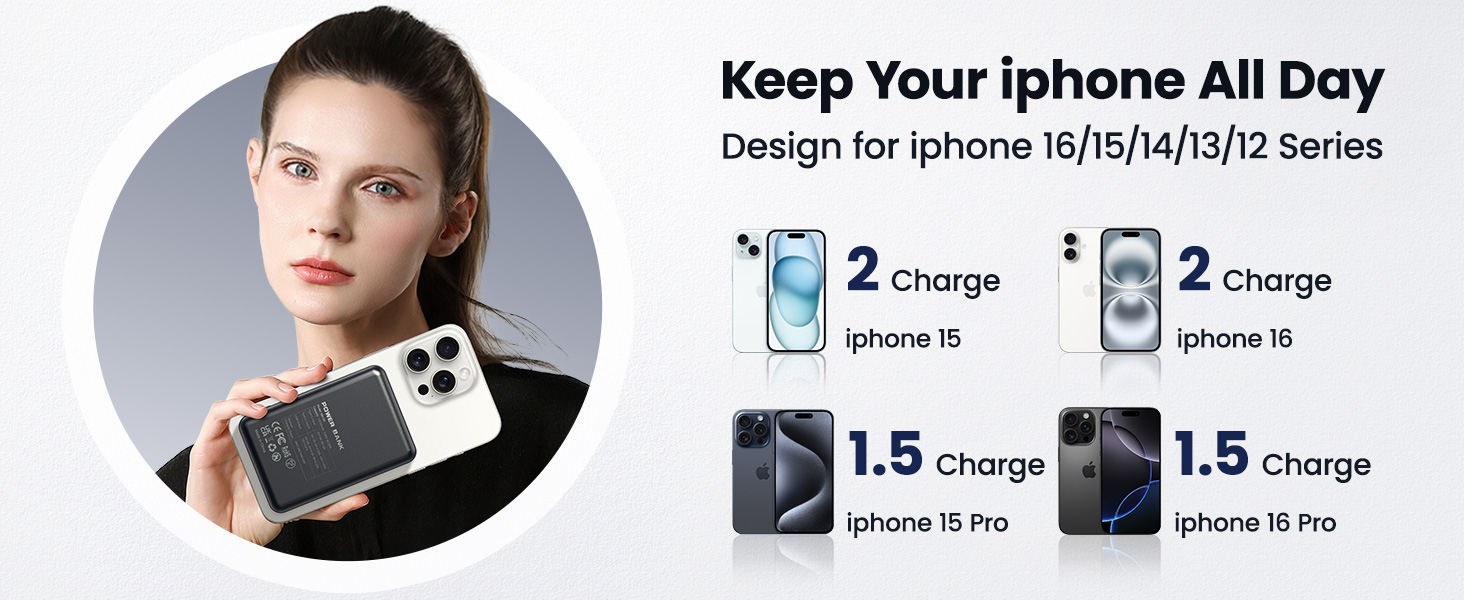 Magnetic Portable Charger Power Bank