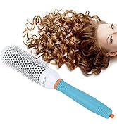 Round Hair Brush, Professiona Aluminuml Round Brush for Blow Drying Thermal Barrel Brush for Slee...