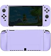 Protective Case for Nintendo Switch OLED 2021, Dockable Silicone Switch OLED Case, Ergonomic Grip...