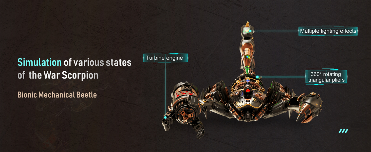 ROKR 3D Metal Model Puzzles Electric Design Plastic Craft Hobby for Men