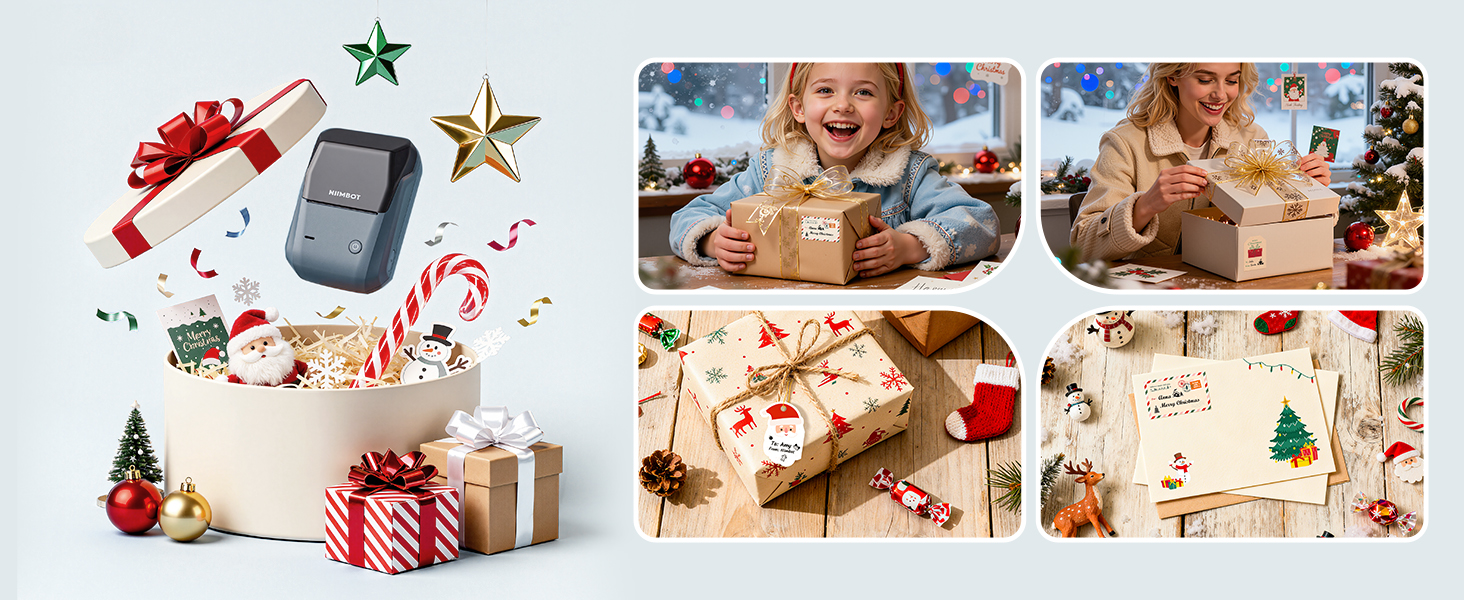 NIIMBOT Christmas Label Maker for Gift
