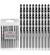 Luckyway 3/16" M35 Cobalt Drill Bits Titanium Aluminum Nitride Coated (TiAlN) with Bullet Point T...