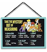 Open Road Brands Scooby-Doo Hanging Wood Measuring Sign - Take The Mystery Out of Measuring Conve...