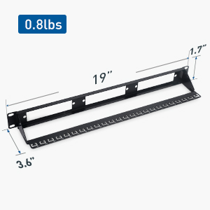 1U 19'' Blank Patch Panel for LGX Adapter Plates or Cassettes