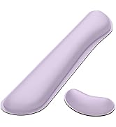 Dapesuom Enlarge Keyboard Wrist Rest, Memory Foam Wrist Cushion for Desk Mats Support, Cute Typin...