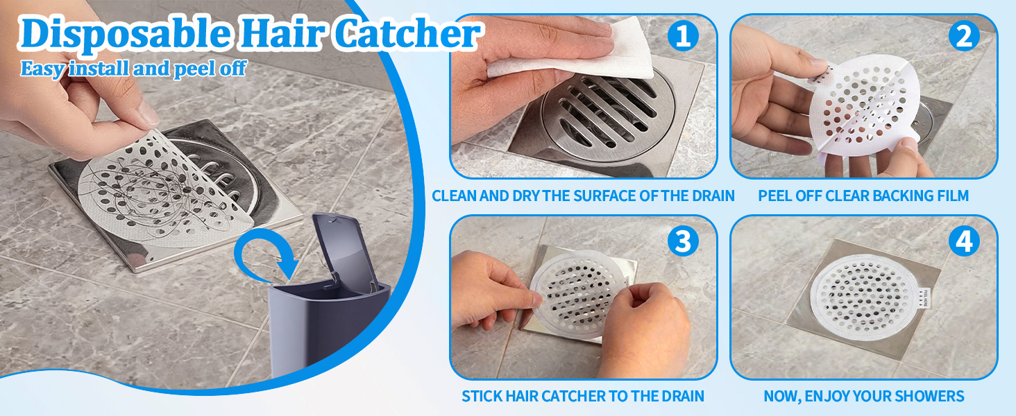 shower hair drain catcher
