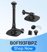 Maectech Flexible Adhesive Mount for Insta360 for GoPro Helmet Mounts 2Pcs | Carbon fiber rod,mot...