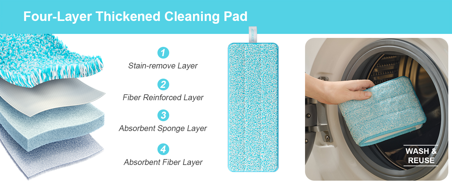 Four-Layer Thickened Cleaning Pad