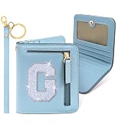 COSHAYSOO Small Wallet for Women Teenager Girl Personalized Initial Gift Preppy Letter Monogramme...