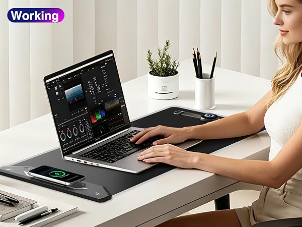 RGB Gaming Mouse Pad with Wireless Charging