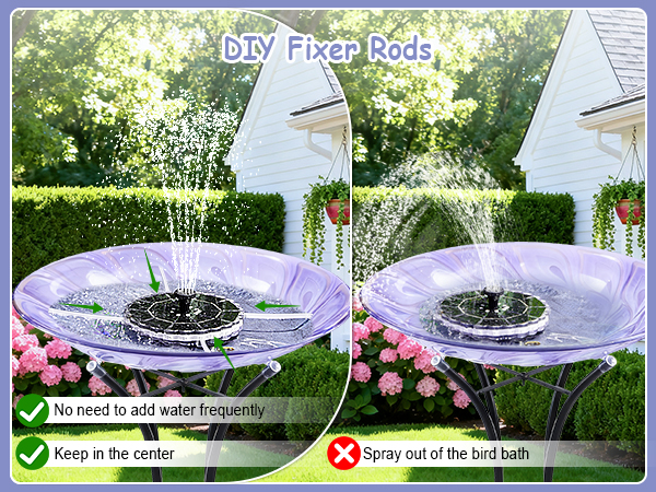 solar fountain for pond