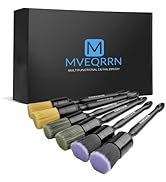 MVEQRRN 6pcs Car Detailing Brush Set-2pcs Boars Hair Car Detailing Brushes,2pcs Ultra Soft No Scr...