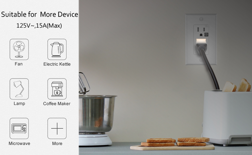  SOZULAMP nightlights wall mount outlet receptacle,Illuminated guidelight Tamper resistant,15A 125V