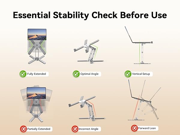 TECKNET Laptop Stand for Desk with 360° Rotating Base