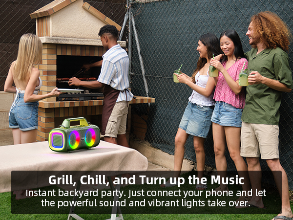 It is suitable for playing music during barbecues or leisure time