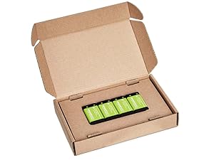 Basics 9V Batteries in frustration free easy open easy storage packaging