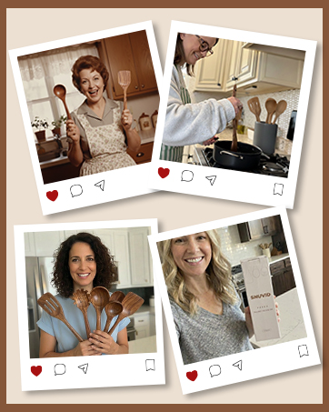 wooden utensils set