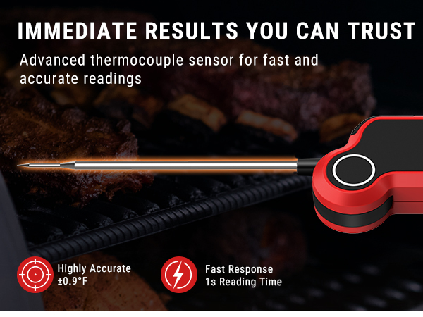 digital meat thermometer grill thermometer cooking thermometers digital with stainless long probe