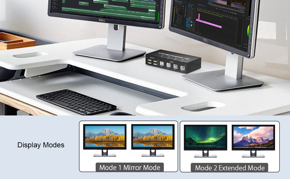 dual monitor kvm switch