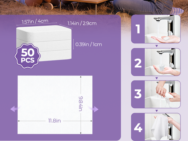 compressed towel tablets