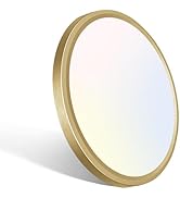 libtit 7 Inch Golden Flush Mount Ceiling Light, 15W Aureate Ceiling Light Fixture, 3000K/4000K/65...