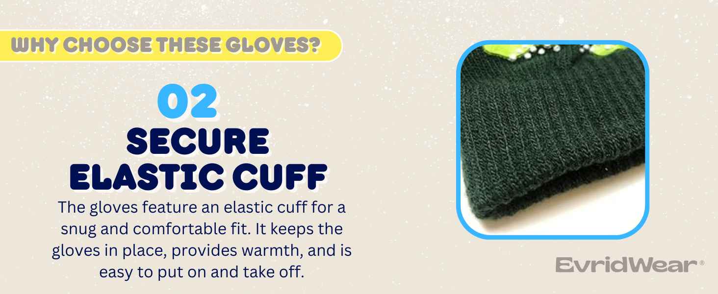 winter warm knit gloves