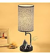 Dreamholder Touch Control USB Table Lamp, Upgraded 3-Way Dimmable Nightstand Desk Lamp with USB C...