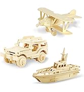 Georgie Porgy 3D Wooden Puzzles for Kids Toys Construction Woodcraft Kits DIY Model Puzzle Kits B...