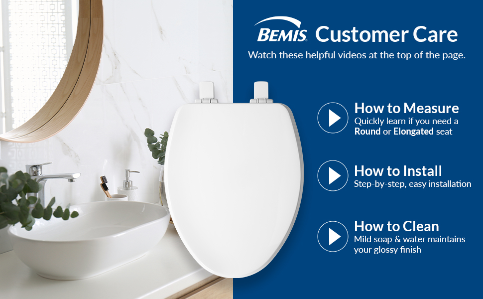 Helpful video resources at the top of the page, easy install, how to measure correct size, cleaning
